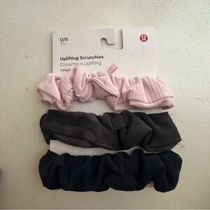 lululemon athletica Pink, Gray, and Black Scrunchies